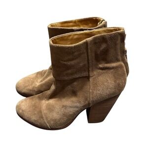 Rag & Bone‎ Newbury Women's Brown Suede Ankle Booties Size 8.5